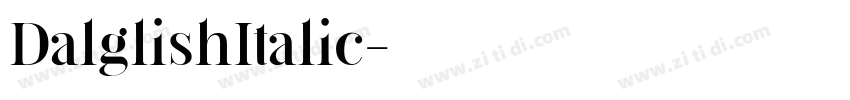 DalglishItalic字体转换