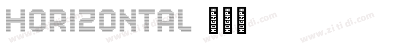 Horizontal字体转换