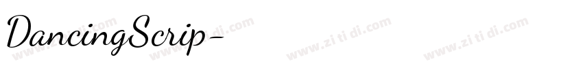 DancingScrip字体转换