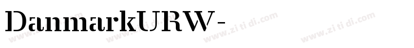 DanmarkURW字体转换
