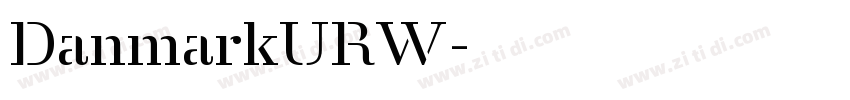 DanmarkURW字体转换