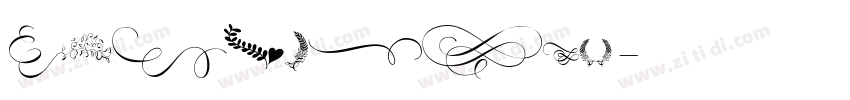 flourished字体转换