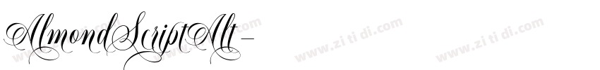 AlmondScriptAlt字体转换