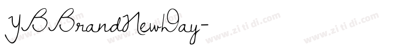 YBBrandNewDay字体转换