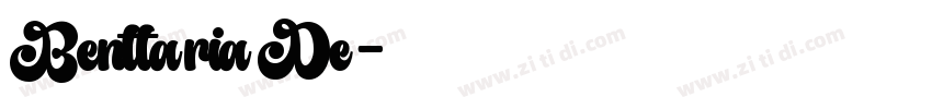 BenttariaDe字体转换