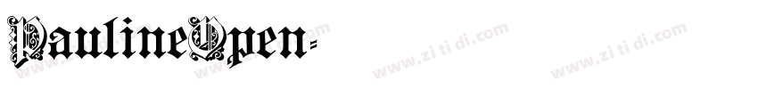 PaulineOpen字体转换