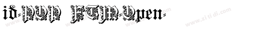 id-POP_FTM-Open字体转换