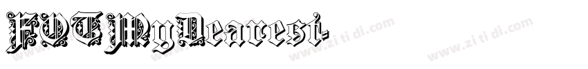 FOTMyDearest字体转换