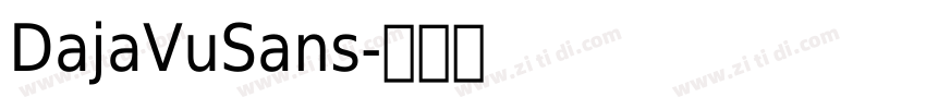 DajaVuSans字体转换