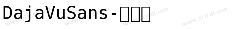 DajaVuSans字体转换