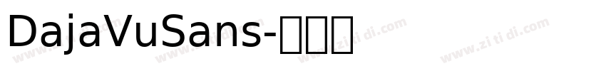 DajaVuSans字体转换