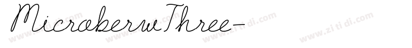 MicroberwThree字体转换