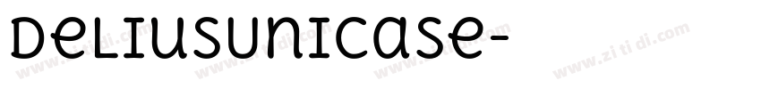 deliusUnicase字体转换