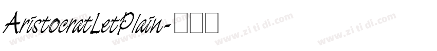 AristocratLetPlain字体转换