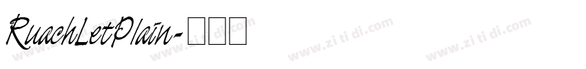 RuachLetPlain字体转换