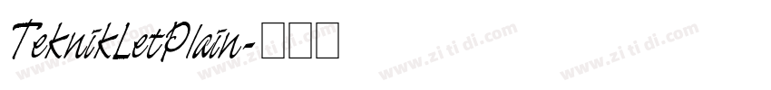 TeknikLetPlain字体转换