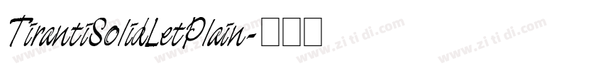 TirantiSolidLetPlain字体转换