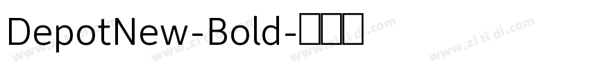DepotNew-Bold字体转换