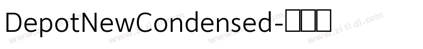 DepotNewCondensed字体转换