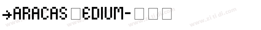 CaracasMedium字体转换