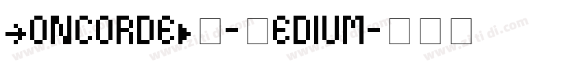 ConcordeBQ-Medium字体转换