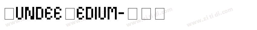 DundeeMedium字体转换