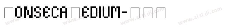 FonsecaMedium字体转换