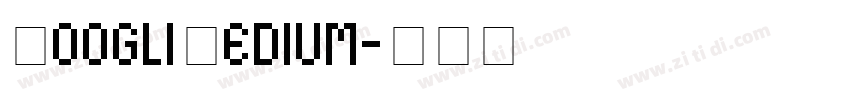 HoogliMedium字体转换