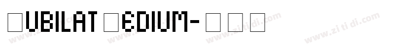JubilatMedium字体转换