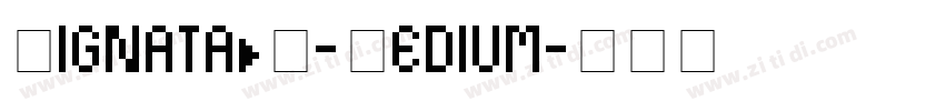 SignataBQ-Medium字体转换
