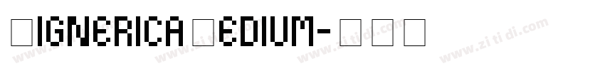 SignericaMedium字体转换