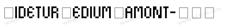 VideturMediumLamont字体转换