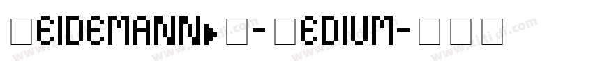 WeidemannBQ-Medium字体转换