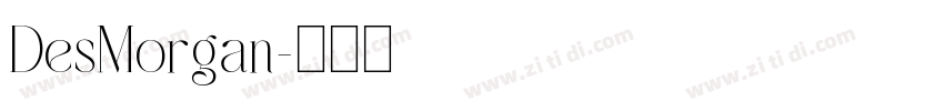 DesMorgan字体转换