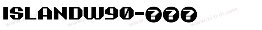 IslandW90字体转换