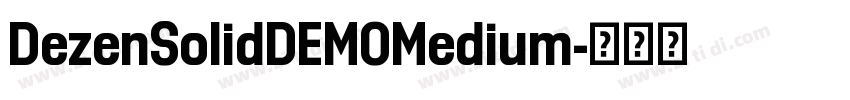 DezenSolidDEMOMedium字体转换