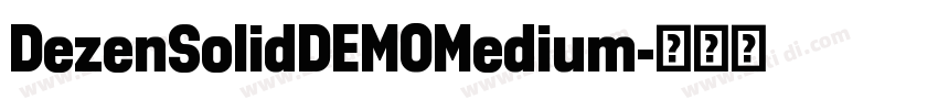 DezenSolidDEMOMedium字体转换