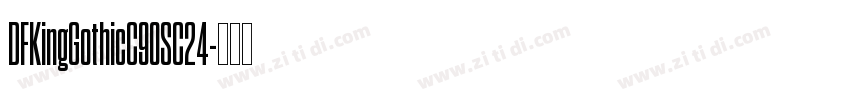 DFKingGothicC90SC24字体转换 DFKingGothicC90SC24字体转换
