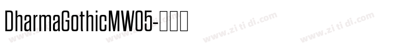 DharmaGothicMW05字体转换