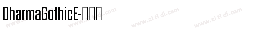 DharmaGothicE字体转换