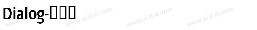 Dialog字体转换