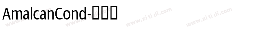 AmalcanCond字体转换