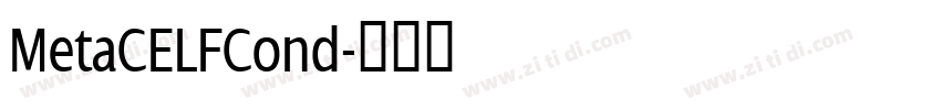 MetaCELFCond字体转换