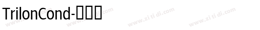 TrilonCond字体转换