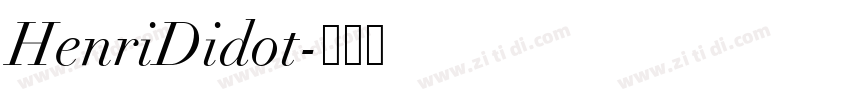 HenriDidot字体转换