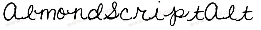 AlmondScriptAlt字体转换