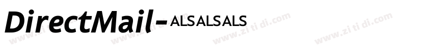 DirectMail字体转换