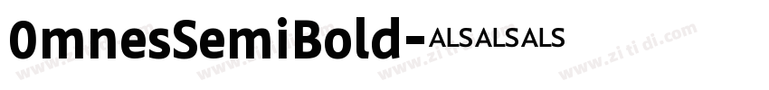 0mnesSemiBold字体转换