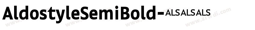 AldostyleSemiBold字体转换