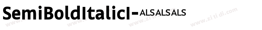 SemiBoldItalicI字体转换
